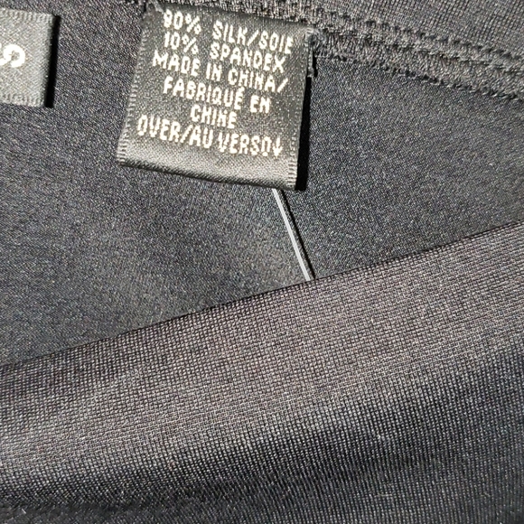 NWT Dana Buchman Black Silk Blend Top Small - Picture 5 of 9